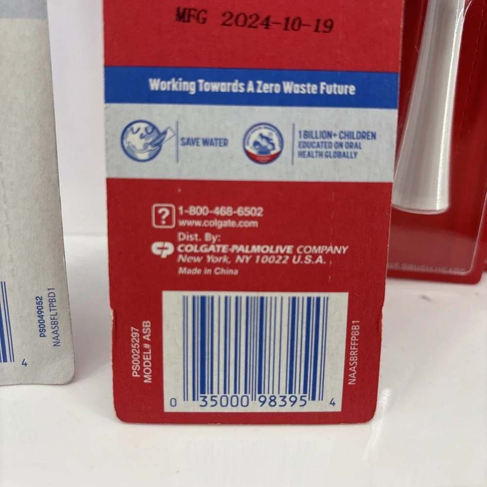 Colgate 360 Power Deep Clean Toothbrush & 6 Sonic Floss-Tip Brush Rep Heads Soft